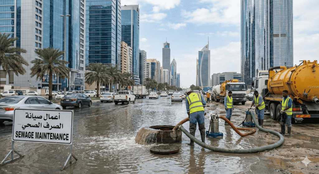 تحديات الصرف الصحي في المدن الخليجية