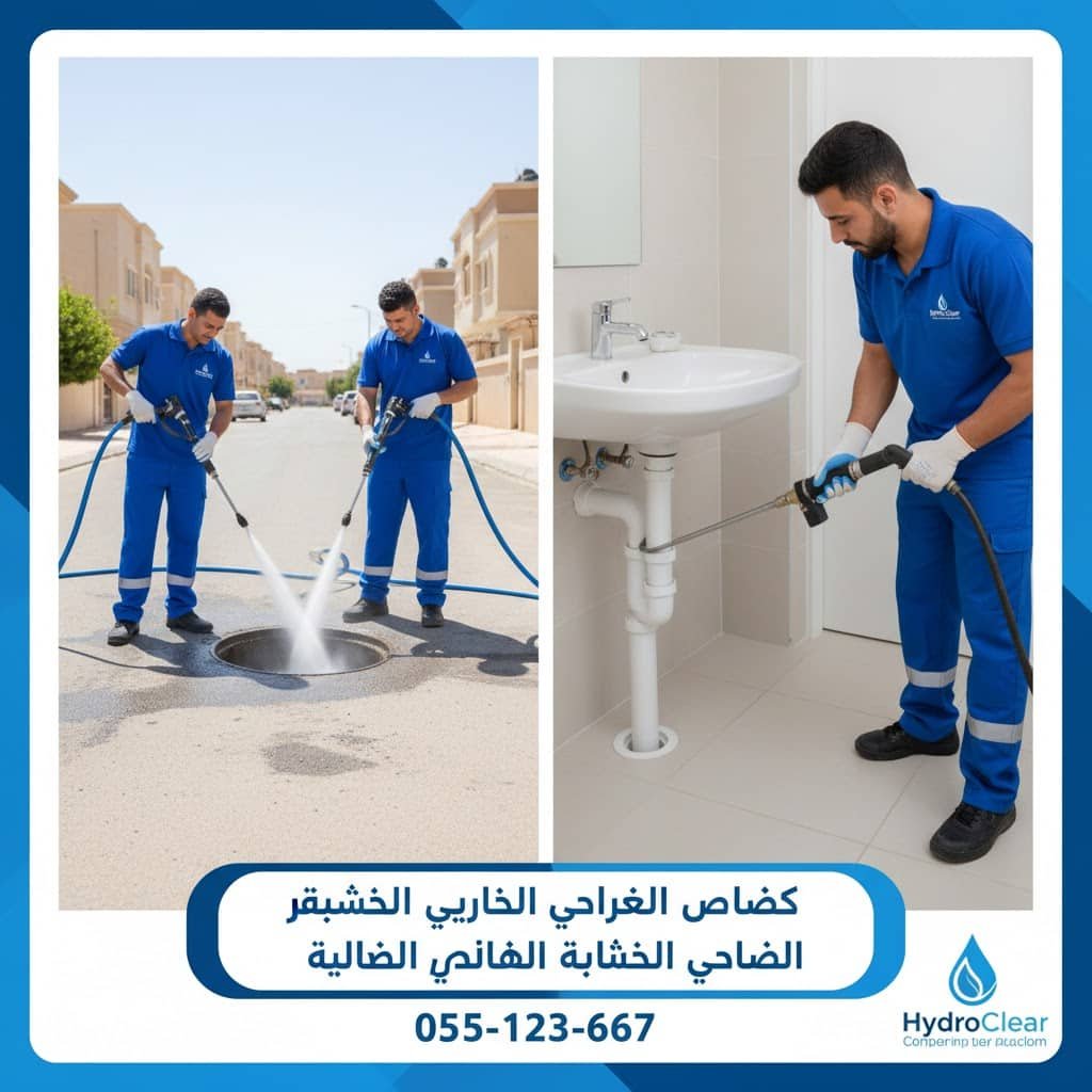 شركة هيدرو كلير لتسليك مجاري الصرف الأمريكي والبلدي بأحدث الأجهزة
